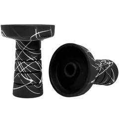 Чаша Глиняна Gusto Bowls Harmony Black Glaze White Black (Біло-Чорний) купить