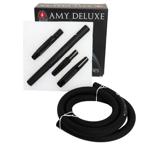Шланг З Алюмінієвим Мундштуком Amy S238-set In Box BK (Чорний) купить