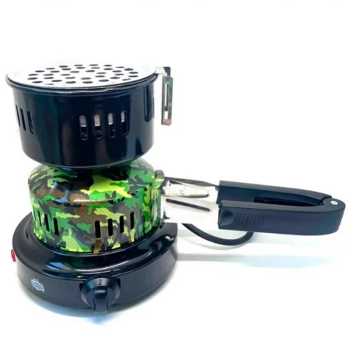 Электрическая Плитка Monster Hookah Hot Plate MH002 650W(Зеленый Камуфляж) купить