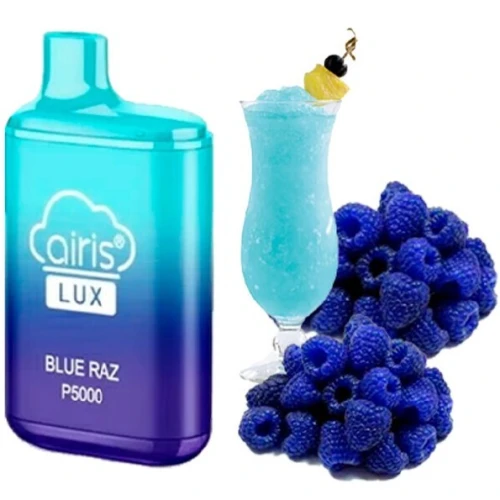 Одноразова Електронна Сигарета Airis Lux Blue Razz (Блакитна Малина) (5000 Затяжок) купить