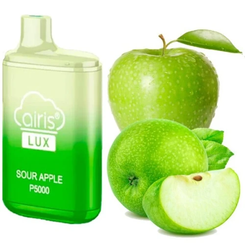 Одноразова Електронна Сигарета Airis Lux Sour Apple (Кисле Яблуко) (5000 Затяжок) купить