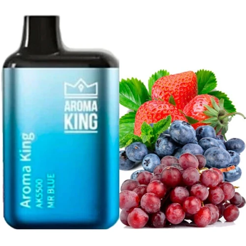 Одноразова Електронна Сигарета Aroma King Mr Blue (Містер Блю) (5500 Затяжок) купить