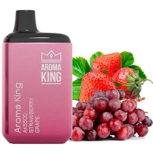 Одноразова Електронна Сигарета Aroma King Strawberry Grape (Полуниця Виноград) (5500 Затяжок) купить