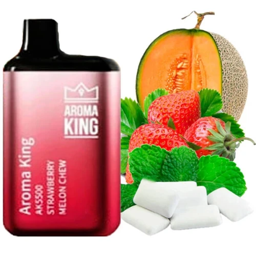 Одноразова Електронна Сигарета Aroma King Strawberry Melon Chew (Полуниця Диня) (5500 Затяжок) купить