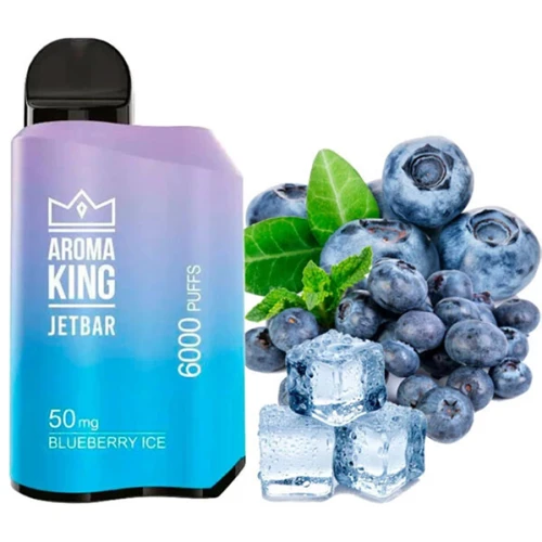 Одноразова Електронна Сигарета Aroma King Jetbar Blueberry Ice (Чорниця Лід) (6000 Затяжок) купить