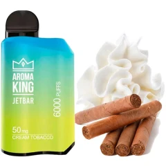 Одноразовая Электронная Сигарета Aroma King Jetbar Cream Tobacco (Крем Табак) (6000 Затяжек) купить