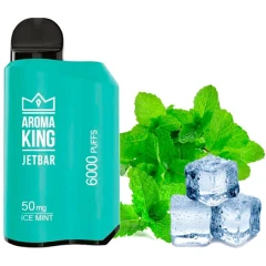 Одноразовая Электронная Сигарета Aroma King Jetbar Ice Mint (Лёд Мята) (6000 Затяжек) купить