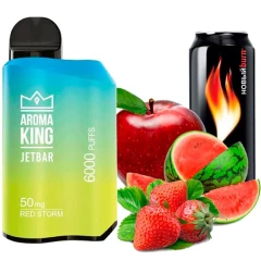 Одноразовая Электронная Сигарета Aroma King Jetbar Red Storm (Красный Шторм) (6000 Затяжек) купить