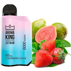 Одноразовая Электронная Сигарета Aroma King Jetbar Strawberry Guava (Клубника Гуава) (6000 Затяжек) купить