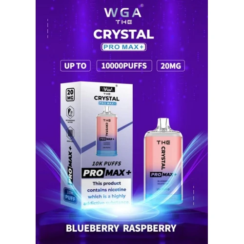 Одноразовая Электронная Сигарета Crystal Pro Max Blueberry Raspberry (Черника Малина) (10000 Затяжек) купить