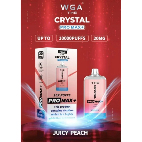 Одноразова Електронна Сигарета Crystal Pro Max Juicy Peach (Соковитий Персик) (10000 Затяжок) купить