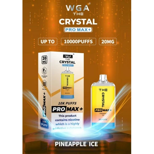Одноразовая Электронная Сигарета Crystal Pro Max Pineapple Ice (Ананас Лёд) (10000 Затяжек) купить