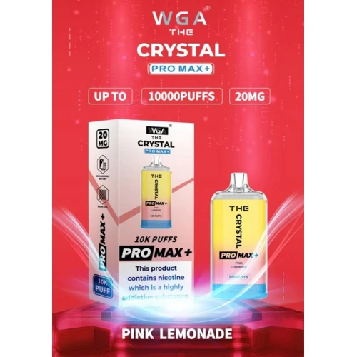 Одноразовая Электронная Сигарета Crystal Pro Max Pink Lemoande (Розовый Лимонад) (10000 Затяжек) купить