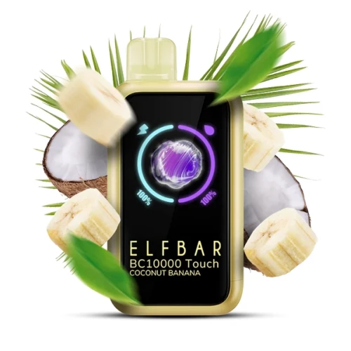 Одноразовая Электронная Сигарета Elf Bar BC Touch Coconut Banana (Кокос Банан) (10000 Затяжек) купить