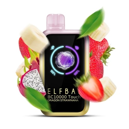 Одноразовая Электронная Сигарета Elf Bar BC Touch Dragon Strawnana (Драгон Строунана) (10000 Затяжек) купить