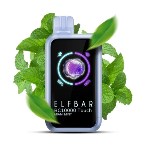 Одноразовая Электронная Сигарета Elf Bar BC Touch Miami Mint (Майами Мята) (10000 Затяжек) купить