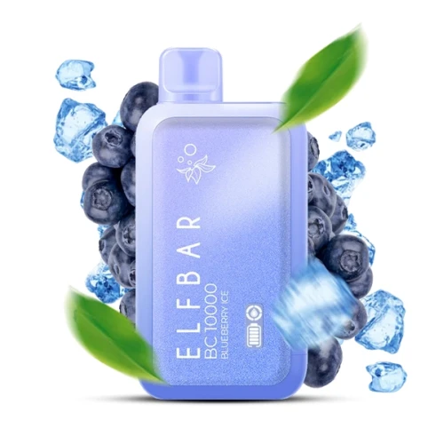 Одноразовая Электронная Сигарета Elf Bar BC Blueberry Ice (Черника Лёд) (10000 Затяжек) купить