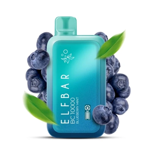Одноразовая Электронная Сигарета Elf Bar BC Blueberry Mint (Черника Мята) (10000 Затяжек) купить