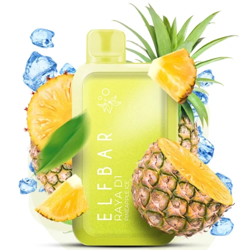 Одноразовая Электронная Сигарета Elf Bar RAYA D1 Pineapple Ice (Ананас Лёд) (13000 Затяжек) купить