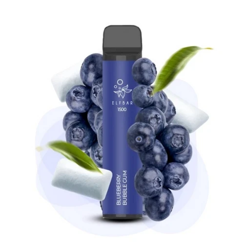 Одноразова Електронна Сигарета Elf Bar Blueberry Bubble Gum (Чорниця Жуйка) (1500 Затяжок) купить