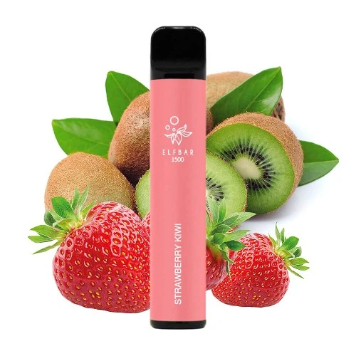 Одноразова Електронна Сигарета Elf Bar Strawberry Kiwi (Полуниця Ківі) (1500 Затяжок) купить