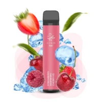 Одноразовая Электронная Сигарета Elf Bar Strawberry Raspberry Cherry Ice (Клубника Малина Вишня Лёд) (1500 Затяжек) купить