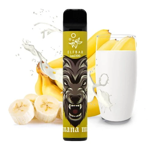 Одноразовая Электронная Сигарета Elf Bar Lux Banana Milk (Банановое Молоко) (1500 Затяжек) купить