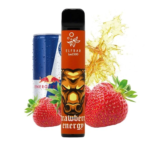 Одноразовая Электронная Сигарета Elf Bar Lux Strawberry Energy (Клубничный Энергетик) (1500 Затяжек) купить