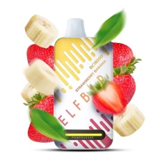 Одноразовая Электронная Сигарета Elf Bar BC Strawberry Banana (Клубника Банан) (18000 Затяжек) купить