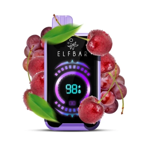 Одноразова Електронна Сигарета Elf Bar FS Grape Cherry (Виноград Вишня) (18000 Затяжок) купить