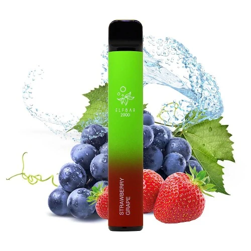 Одноразова Електронна Сигарета Elf Bar Strawberry Grape (Полуниця Виноград) (2000 Затяжок) купить