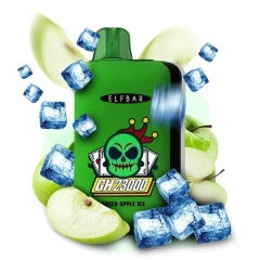 Одноразова Електронна Сигарета Elf Bar GH Green Apple Ice (Зелене Яблуко Лід) (23000 Затяжок) купить