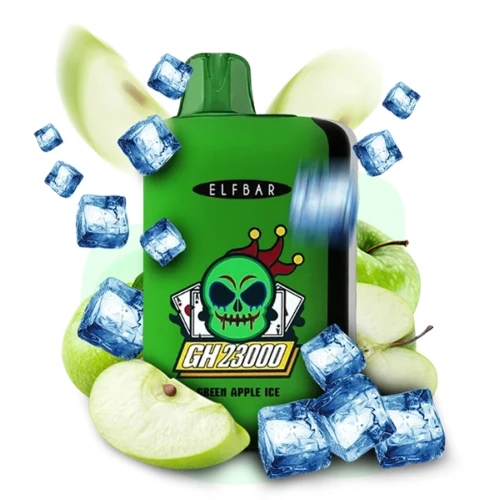 Одноразова Електронна Сигарета Elf Bar GH Green Apple Ice (Зелене Яблуко Лід) (23000 Затяжок) купить