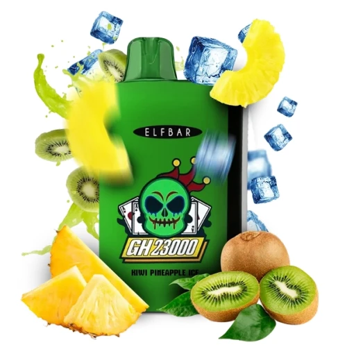Одноразовая Электронная Сигарета Elf Bar GH Kiwi Pineapple Ice (Киви Ананас Лёд) (23000 Затяжек) купить