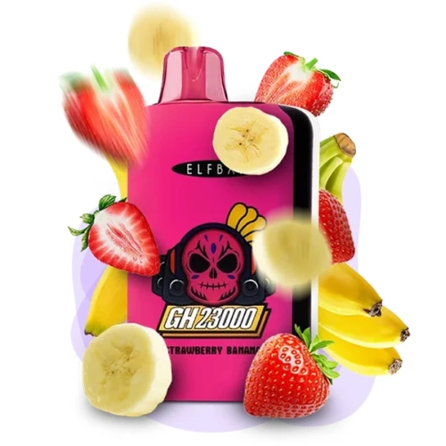 Одноразовая Электронная Сигарета Elf Bar GH Strawberry Banana (Клубника Банан) (23000 Затяжек) купить