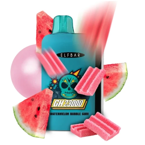 Одноразовая Электронная Сигарета Elf Bar GH Watermelon Bubble Gum (Арбуз Жвачка) (23000 Затяжек) купить