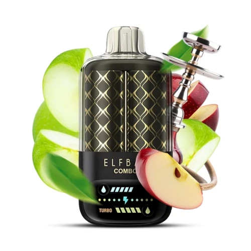 Одноразова Електронна Сигарета Elf Bar Combo Double Apple Shisha (Подвійне Яблуко Шиша) (25000 Затяжок) купить