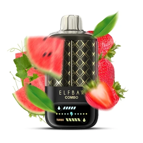 Одноразовая Электронная Сигарета Elf Bar Combo Watermelon Strawberry (Арбуз Клубника) (25000 Затяжек) купить