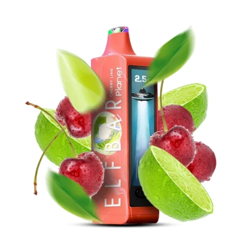 Одноразовая Электронная Сигарета Elf Bar Planet Cherry Lime (Вишня Лайм) (25000 Затяжек) купить
