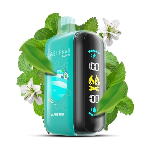 Одноразова Електронна Сигарета Elf Bar RAYA D3 Alpine Mint (Альпійська М'ята) (25000 Затяжок) купить