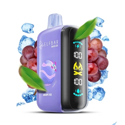 Одноразовая Электронная Сигарета Elf Bar RAYA D3 Grape Ice (Виноград Лёд) (25000 Затяжек) купить