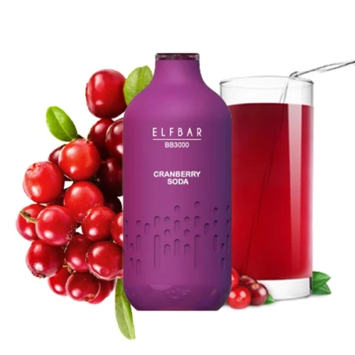 Одноразова Електронна Сигарета Elf Bar BB Cranberry Soda (Журавлинна Газировка) (3000 Затяжок) купить