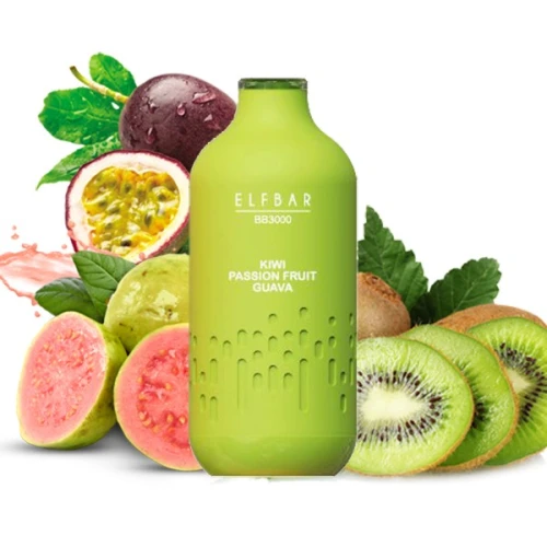 Одноразова Електронна Сигарета Elf Bar BB Kiwi Passion Fruit (Ківі Маракуйя Гуава) (3000 Затяжок) купить