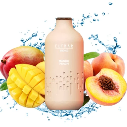 Одноразова Електронна Сигарета Elf Bar BB Mango Peach (Манго Персик) (3000 Затяжок) купить