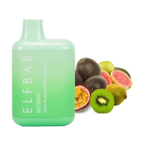 Одноразова Електронна Сигарета Elf Bar BC Kiwi Passion Fruit (Ківі Маракуя Гуава) (3000 Затяжок) купить