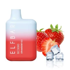 Одноразова Електронна Сигарета Elf Bar BC Strawberry Ice (Полуниця Лід) (3000 Затяжок) купить
