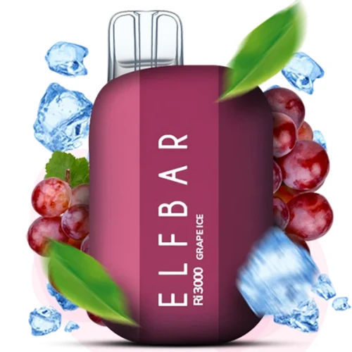 Одноразовая Электронная Сигарета Elf Bar Ri Grape Ice (Виноград Лёд) (3000 Затяжек) купить