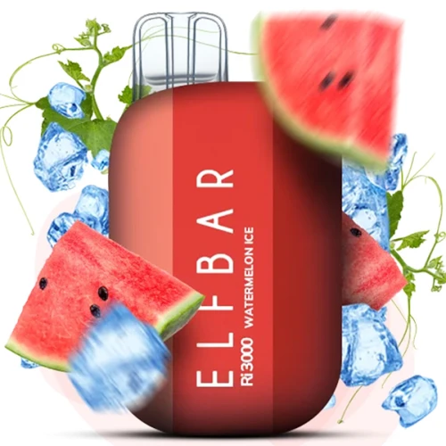 Одноразовая Электронная Сигарета Elf Bar Ri Watermelon Ice (Арбуз Лёд) (3000 Затяжек) купить