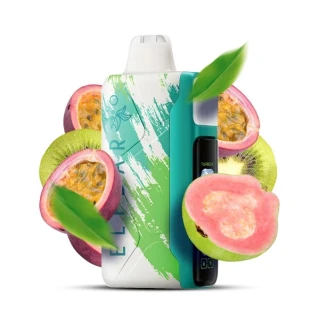 Одноразовая Электронная Сигарета Elf Bar Ice King Kiwi Passion Fruit Guava (Киви Маракуйя Гуава) (30000 Затяжек)