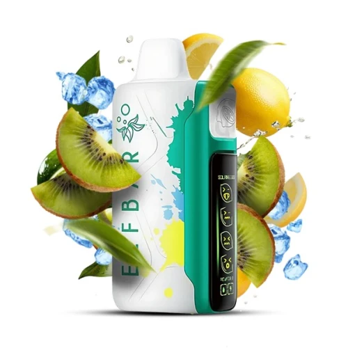 Одноразова Електронна Сигарета Elf Bar Sour King Kiwi Lemonade (Ківі Лімонад) (30000 Затяжок) купить